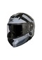Motoanl Motosiklet V2 Güneş Vizörlü Çene Açılır Kask Gri