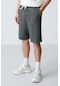 Tommy Life Haki Pamuklu Kalın Yumuşak Dokulu Standart Fit Basic Erkek Şort - 81275 Haki