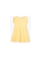 Koton Elbise Mini Boy Basic Kolsuz Fırfırlı Yuvarlak Yaka Ribanalı Pamuklu Sarı 3skg80048ak 3SKG80048AK161
