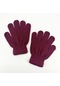 6-10 Yaş Çocuklar İçin Erkek Kız Kış Soğuk Ve Sıcak Eldiven Çocuk Eldivenleri Wine Red Wine Red