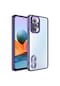 Kilifone - Xiaomi Uyumlu Redmi Note 10 Pro - Kılıf Kamera Korumalı Tatlı Sert Omega Kapak - Derin Mor