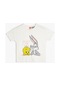 Koton Tweety Ve Bugs Bunny Tişört Lisanslı Baskılı Kısa Kollu Pamuklu Beyaz 4smg10124ak