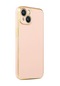 Kilifone - İphone Uyumlu İphone 14 Plus - Kılıf Parlak Renkli Bark Silikon Kapak - Rose Gold