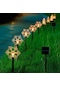 Bahçe Dekoru İçin 5-led Güneş Enerjili Işık Peyzaj Işığı Sarı Light Star Snowflake