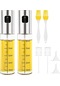 Vkemall 8 Parçalı Set Yağ Püskürtme Şişesi 2+yağ Fırçası 2+huni 2+temizleme Fırçası 2 304 Paslanmaz Çelikten Yapılmış, Ölçekle Birlikte İtmeli Tip Barbekü Spreyi Yağ Püskürtme Şişesi 100ml Gümüş