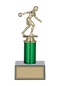 Odak Kupa - Figürlü Kupalar - Bowling Kadın Figürlü Kupalar Fg-006 C - 24 Cm Altın - Beyaz