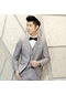 Ikkb Erkek Koreli Gündelik İki Düğmeli Takım Elbise - Açık Gri