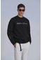 Lufian Erkek Sweatshirt Siyah 112030137 Loved 25kn28000034 N28012