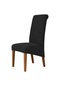 Yüksek Sırt Ve Evrensel Yüksek Elastikiyet Sandalye Örtüsü Jakarlı M Xl Boyutu Black Xl Size 60-75cm Black