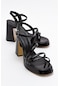 Luvishoes Heas Siyah Kadın Topuklu Ayakkabı