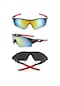 Tenfowee Spor Güneş Gözlüğü: Uv Engelleme, Shatterproof Lens İle Bisiklet, Kosu Ve Outdoor Aktivitelere Ideal - Parlak Siyah Altın Gümüş Çok Renkli