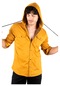 Deepsea Erkek Hardal Sarısı Kapüşonlu Cepli Slim Fit Gömlek