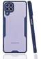 Samsung Galaxy A22 4g Kılıf Parfe Silikon Kapak Kamera Korumalı Kılıf Ultra Ince Buzlu Mat Renkli - Lacivert