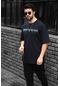 Weyeze Hidden Baskılı Oversize T-shirt Ac-y36009lns- Lacivert