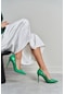 Demacia Rugan Sivri Burun Kadın Stiletto Yeşil
