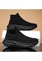 Siyah Tuınanle Çorap Spor Ayakkabı Kadın Kış Peluş Çizmeler Unisex Çiftler Yüksek Top Spor Ayakkabı