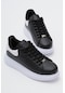 Tonny Black Unisex Siyah Beyaz Cilt Spor Ayakkabı V2alx V2alx-0 309
