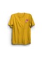 Dondurma Ve Dil Baskılı Unisex T-shirt SARI