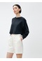 Koton Crop Sweatshirt Modal Karışımlı Siyah 3sak10090ek