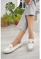 Khayt Daisy Casual Günlük Kadın Babet Ayakkabı Beyaz