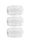 Beyaz 2 Mm Parlak Sentetik Polyester 300 M Makrome İplik