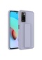 Ekılıf - Xiaomi Redmi Note 11 Global Uyumlu - Kılıf Mat Koruyucu El Tutacaklı Stand Olabilen Qstand Kapak - Gri
