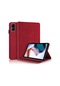 Xiaomi Redmi Pad 10.61 Life Tree Serisi İçin Tutucu İle Yatay Flip Deri Kılıf Kırmızı
