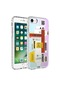 Noktaks - iPhone Uyumlu 8 - Kılıf Kenarlı Renkli Desenli Elegans Silikon Kapak - No2