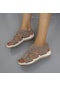 Ten Yaz Yuvarlak Burun Günlük Ayakkabı Velcro Düz Hafif Nefes Alabilen Sandalet Kadın Ayakkabı