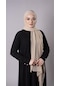 Bej Pratik Hazır Geçmeli Şal Şifon Kumaş Hijab Bone 3009 12
