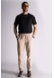 Pamuk Comfort Fit Jogger Bel Pantolon Bej Bej
