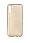 Mutcase - Oppo Uyumlu A91 - Kılıf Mat Renkli Esnek Premier Silikon Kapak - Gold