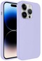 iPhone Uyumlu 13 Pro Kılıf Magsafe Wireless Şarj Özellikli Pastel Renk Silikon Lopard Plas Kapak - Lila