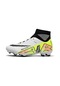 Snapbuy Erkek Yüksek Bilekli Futbol Krampon - Altın Beyaz