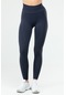 Lacivert Slim Fit Yüksek Bel Toparlayıcı Seamless Kadın Tayt Ssd0022 Lacivert