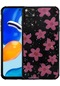Ekılıf - Xiaomi Redmi Note 11 Global Uyumlu - Kılıf Simli Desenli Kamera Korumalı Parlak Popy Kapak - Çiçek