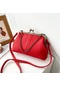 Kırmızı Yogodlns Vintage Omuz Çantaları Kadın Küçük Zincir Crossbody Çanta Kilit Tasarım Çanta Marka Kadın Klip Postacı Çantası