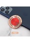 Kırmızı Lüks 360 Derece Dönebilen Parmak Yüzük Mıknatıs Metal Akıllı Telefon Standı iPhone Uyumlu Xiaomi Manyetik