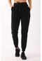 Maraton Sportswear Comfort Kadın Lastik Paça Basic Siyah-siyah Pantolon 21909-siyah-siyah
