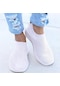 Beyaz Açık Havada Kadın Ve Erkek Spor Ayakkabı Örgü Çorap Koşu Ayakkabıları Nefes Alabilen Bağcıksız Ayakkabı