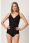 Siyah Mı Emay 2821 Balenli Double Boy Slip Lazer Korse Siyah