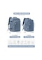 Su Geçirmez Seyahat Sırt Çantası Kabin Çantası 40x20x25 Ryanair Çanta, Kolej Blue Large Blue
