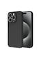 Mutcase - İphone Uyumlu İphone 15 Pro Max - Kılıf İçi Kadife Koruyucu Mara Lansman Kapak - Siyah