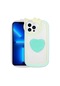 Kilifone - İphone Uyumlu İphone 13 Pro - Kılıf Kedi Figürlü Pop Soketli Ritmik Kapak - Turkuaz