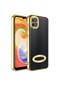 Mutcase - Samsung Uyumlu Galaxy A04 - Kılıf Kamera Korumalı Tatlı Sert Omega Kapak - Gold