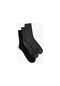 Koton 3'lü Soket Çorap Seti Geometrik Desenli Antrasit 4wam80314aa 4WAM80314AA931
