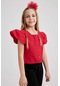 Defacto Kız Çocuk Kırmızı Kısa Kollu Bluz Z4901A623SMRD282