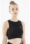 Maraton Active Slimfit Kadın Atlet Yaka Kolsuz Training Siyah Bra 813034-Siyah