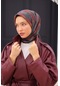 Silk Home Soft Eşarp 73074-24 Duman, Bordo, Buz Mavi, Turuncu, Füme