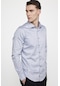 Tudors Slim Fit Koton Saten Premium Seri Erkek Gömlek-26744-Gri